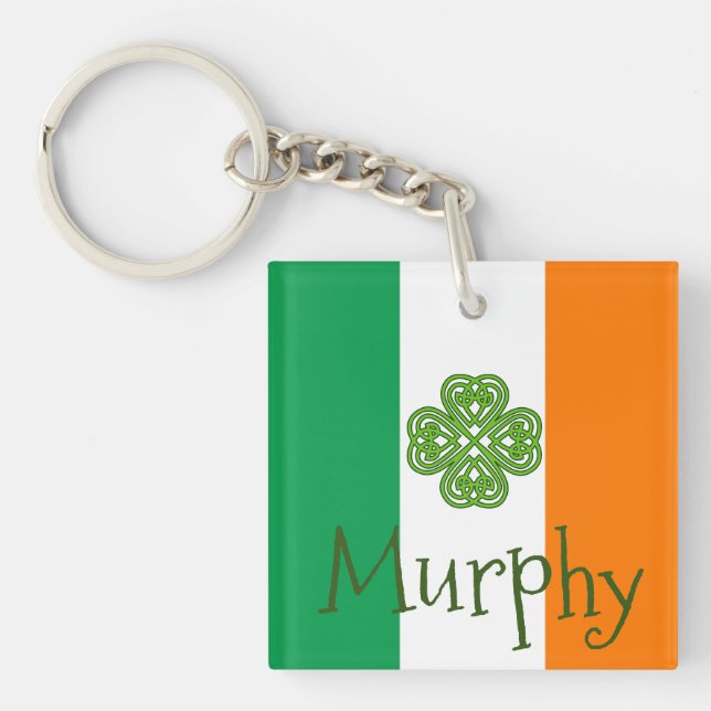 Irish Flagga Murphy Nyckelring (Framsidan)