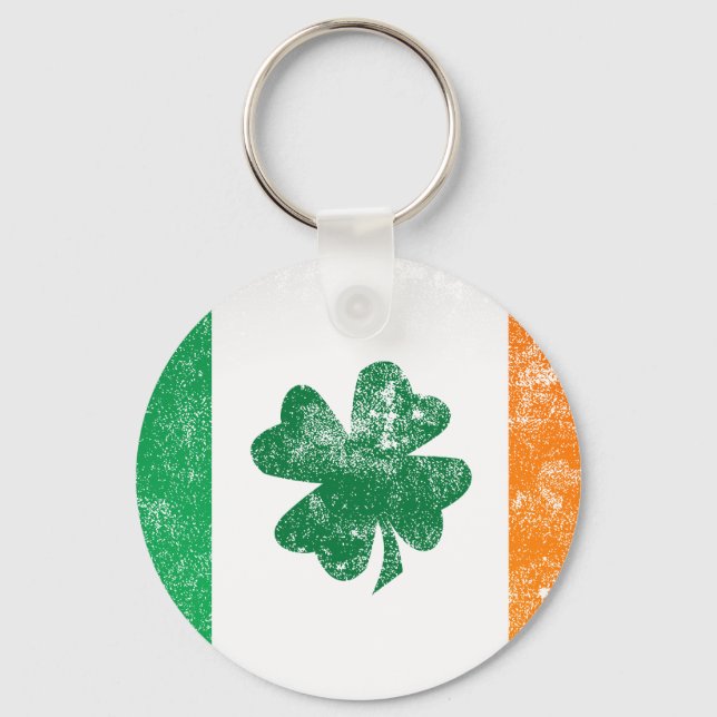 Irish Flagga Nyckelring (Framsida)