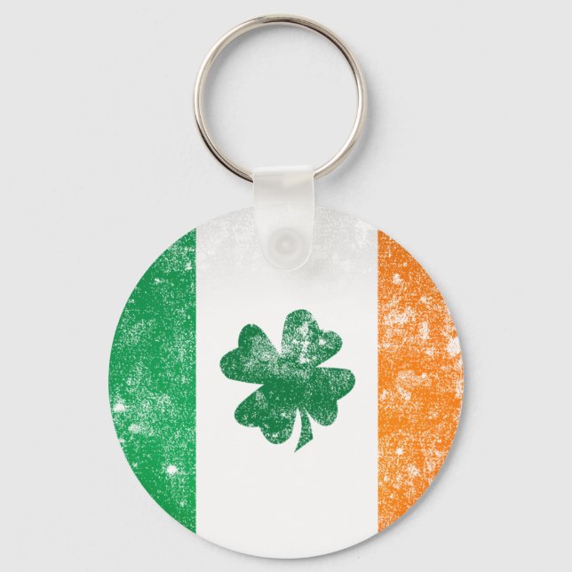 Irish Flagga Nyckelring (Framsida)