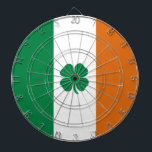 Irish Flagga Patriotic Ireland Flagga Fyrklövrare Darttavla<br><div class="desc">Irish Flagga Patriotic Ireland Flagga St patrick's day</div>