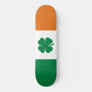 Irish Flagga Patriotic Ireland Flagga Fyrklövrare Mini Skateboard Bräda 18,5 Cm