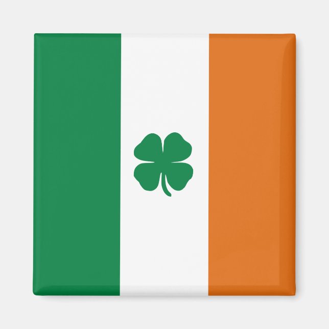 Irish Flagga Patriotic Ireland Flagga St patrick's Magnet (Framsidan)