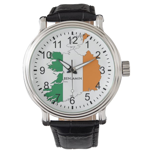 Irish Flagga Personlig Armbandsur (Framsida)