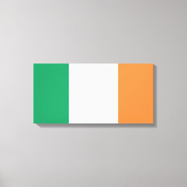 Irish Flagga (Republiken Irland) (ROI) (Eire) Canvastryck (Framsida)