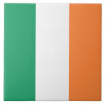 Irish Flagga (Republiken Irland) (ROI) (Eire) Kakelplatta<br><div class="desc">Denna utformning är utmärkande för Republiken Irlands flagga, som är ett land i norra Västern av Europa. Republiken Irland består av 26 av de 32 grevskapen på ön Irland (som också på iriska är känt som Éire och i Ulster Scots som Airlann); de andra grevskapen utgör Nordirland, en del av...</div>