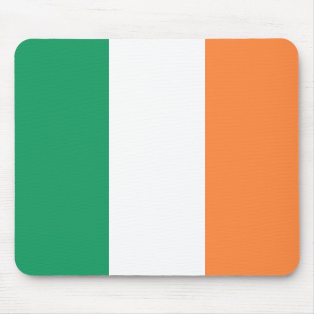 Irish Flagga (Republiken Irland) (ROI) (Eire) Musmatta (Framsidan)