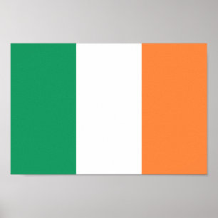 Irish Flagga - Republiken Irland - ROI Eire Poster