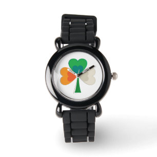 Irish Flagga Shamrock Armbandsur