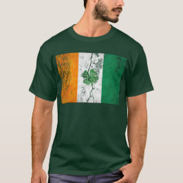Irish Flagga Shamrock (Distress) T Shirt