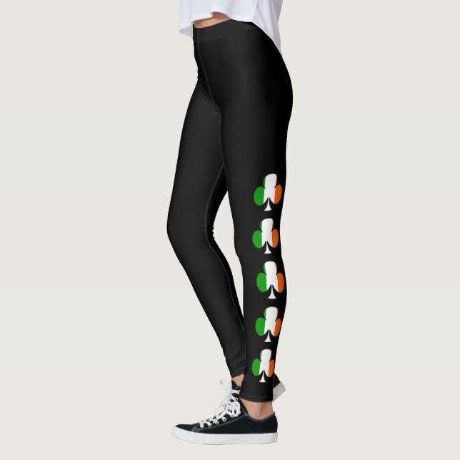 Irish Flagga Shamrock Leggings (Vänster)