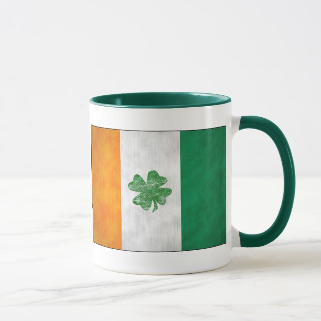 Irish Flagga Shamrock Mugg (Höger)