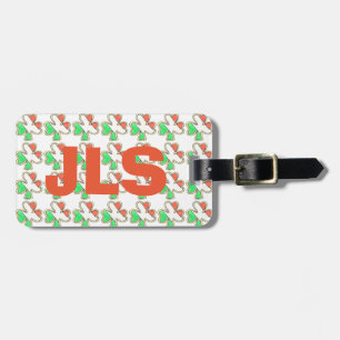 Irish Flagga Shamrock St. Patrick's Day Monogramme Bagagebricka