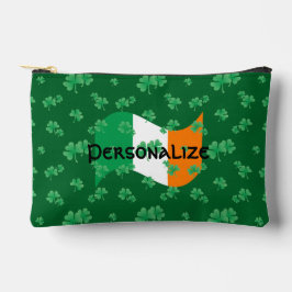 Irish Flagga Shamrocks Celtic Font Personlig