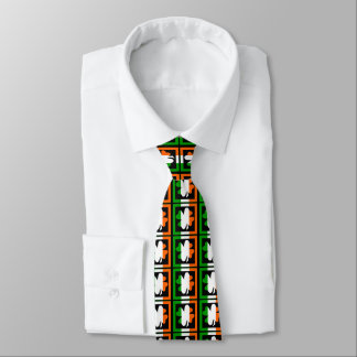 Irish Flagga Square Shamrock Mönster Tie Slips
