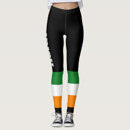 Irish Flagga St patricks day ROI Tricolor Leggings