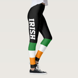 Irish Flagga St patricks day ROI Tricolor Leggings