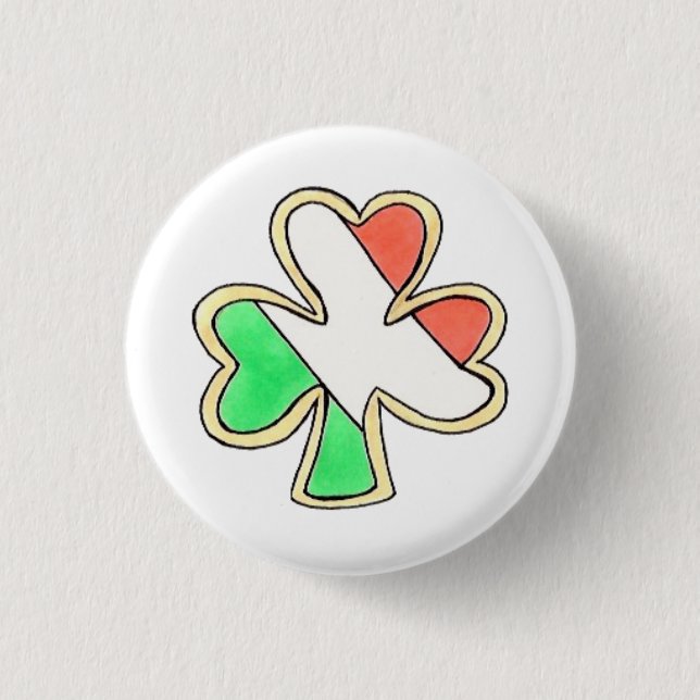 Irish Flagga St patrick's day Shamrock Klöver Cook Knapp (Framsida)