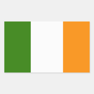 Irish Flagga Stickers Rektangulärt Klistermärke