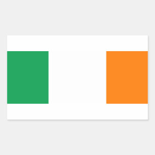 Irish flagga Stickers Rektangulärt Klistermärke