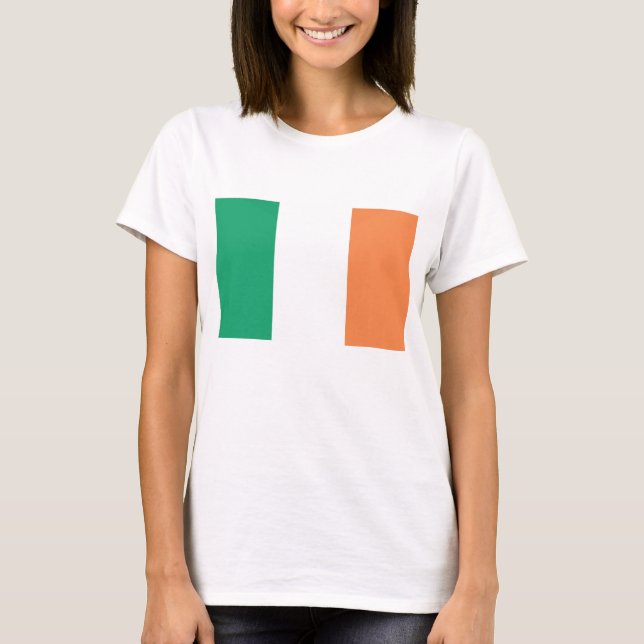Irish Flagga T Shirt (Framsida)