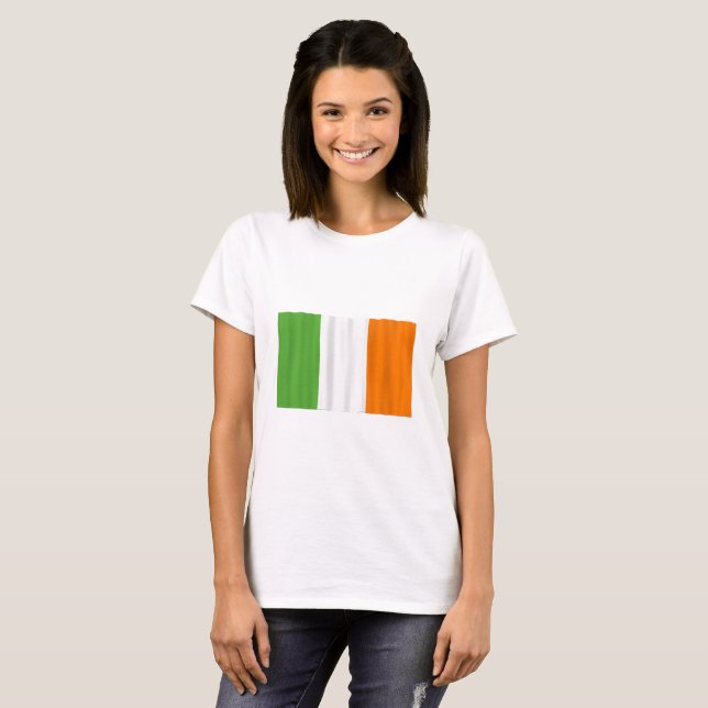 Irish flagga, t shirt! t shirt (Hel framsida)