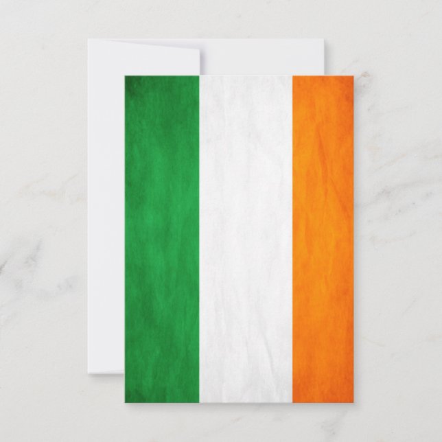Irish Flagga Tack Kort (Framsida)