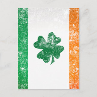 Irish Flagga Vykort