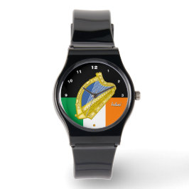 Irish Flagga watch, Harp Emblem, Irland/sport Armbandsur