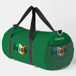 Irish Flagga with Celtic Font Personlig Large