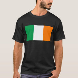 Irish Flagga with Rainbow Shamrock T Shirt