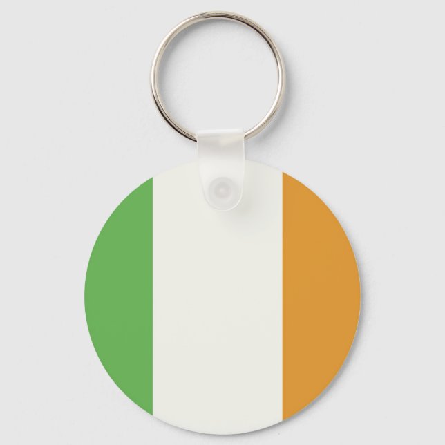 Irish Flagga with Shamrock Nyckelring (Framsida)