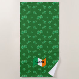Irish Flagga with Shamrocks Personlig