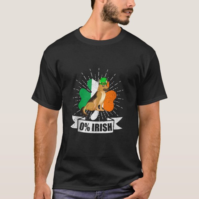 Irish Flagga's Day Shamrock German T Shirt (Framsida)
