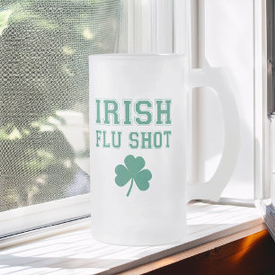 Irish Flu Shot St. Patrick's Day Frostat Ölglas