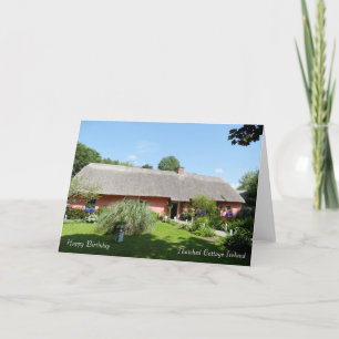 Irish Folk Cottage for Birthday Card Kort
