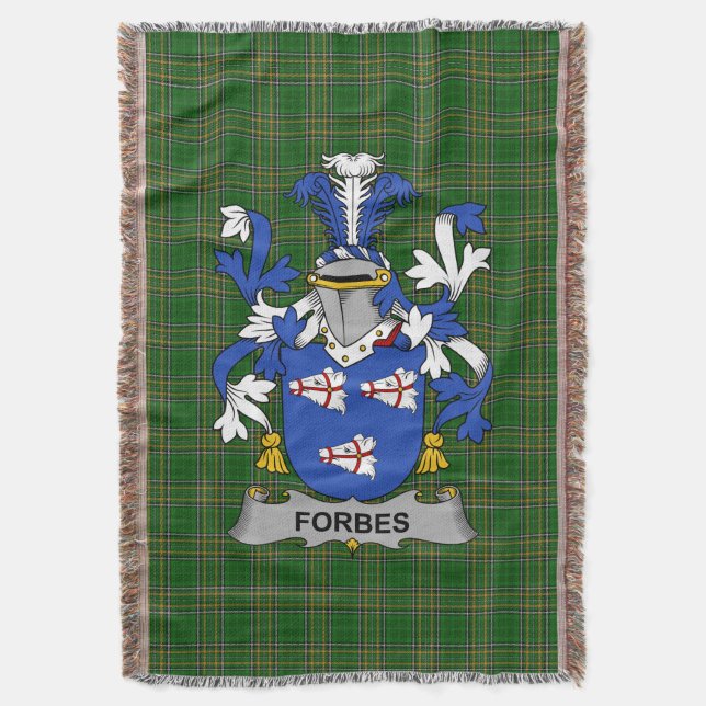 Irish Forbes Jackar Arm Family Crest Ireland Filt (Framsidan Vertikal)