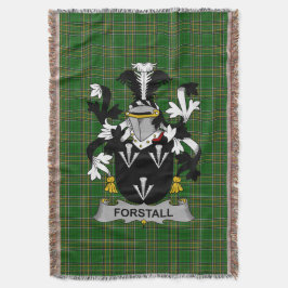 Irish Forstall Jackar om Arm Family Crest Ireland Filt