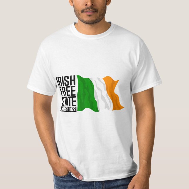 Irish Free State Ireland Flag  T Shirt (Framsida)