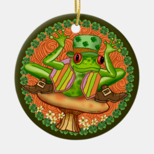 Irish Frog Julgransprydnad Keramik