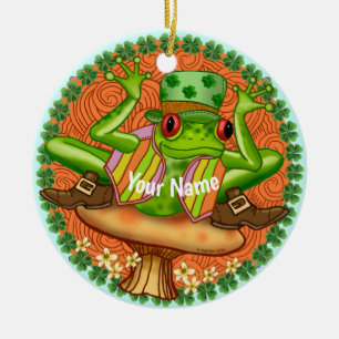 Irish Frog Julgransprydnad Keramik