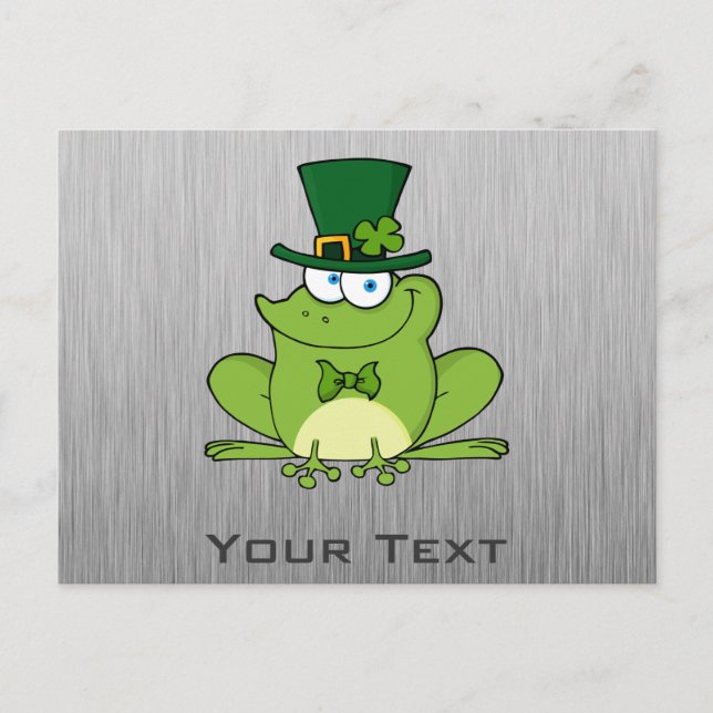 Irish Frog; Metall-look Vykort (Framsida)
