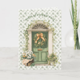 Irish Front Door | St Patrick's Day Irish Blessing Kort