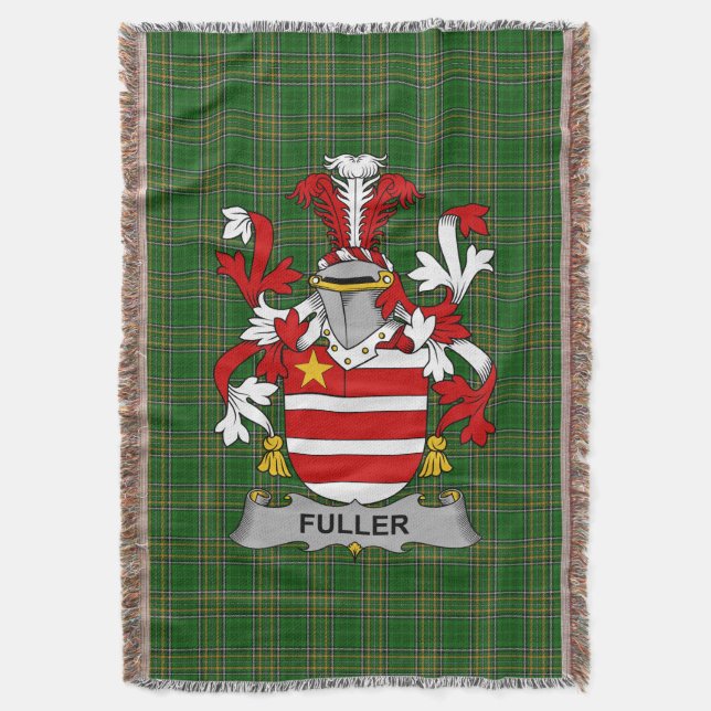 Irish Fuller Jackar om Arm Family Crest Ireland Filt (Framsidan Vertikal)