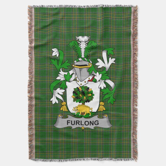 Irish Furlong Jacka of Arm Family Crest Ireland Filt (Framsidan Vertikal)
