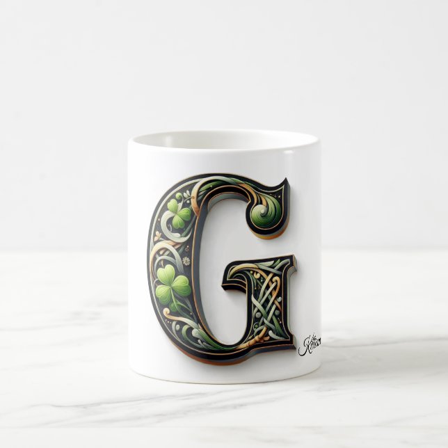 Irish G Monogram Coffee Mug Kaffemugg (Center)