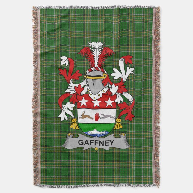 Irish Gaffney Jackar om Arm Family Crest Ireland Filt (Framsidan Vertikal)
