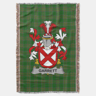 Irish Garrett Jackar om Arm Family Crest Ireland Filt