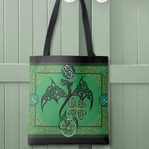 Irish Geen Dragon Celtic Tygkasse