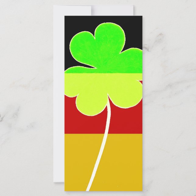 Irish German Flagga Shamrock Klöver St. Patrick (Framsida)