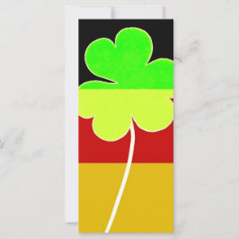 Irish German Flagga Shamrock Klöver St. Patrick Ro